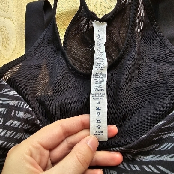 Lululemon Running  In The City Tank Stripe Play Slate Black - 4 - Picture 11 of 11